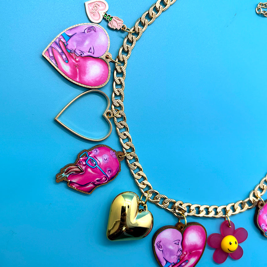 My Big Heart - Gay Ass Charm Necklace