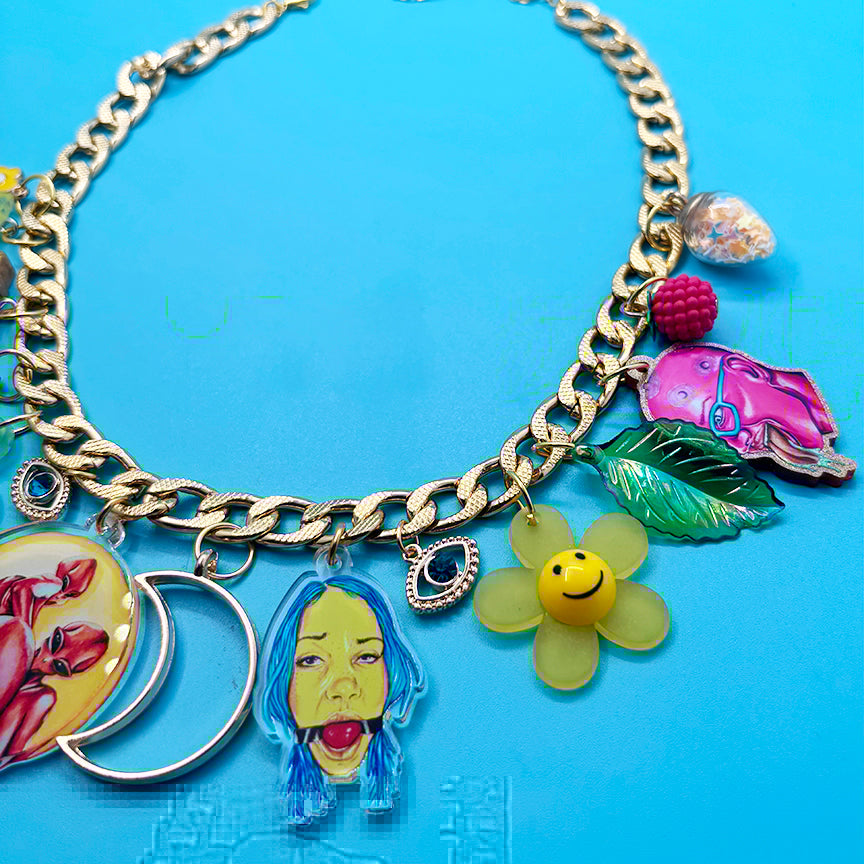 Face Peace - Gay Ass Charm Necklace