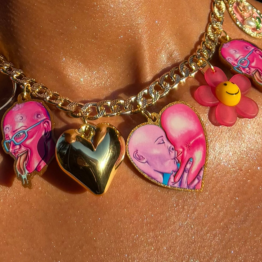 My Big Heart - Gay Ass Charm Necklace