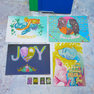 JOY - Greeting Card Set + Stamps