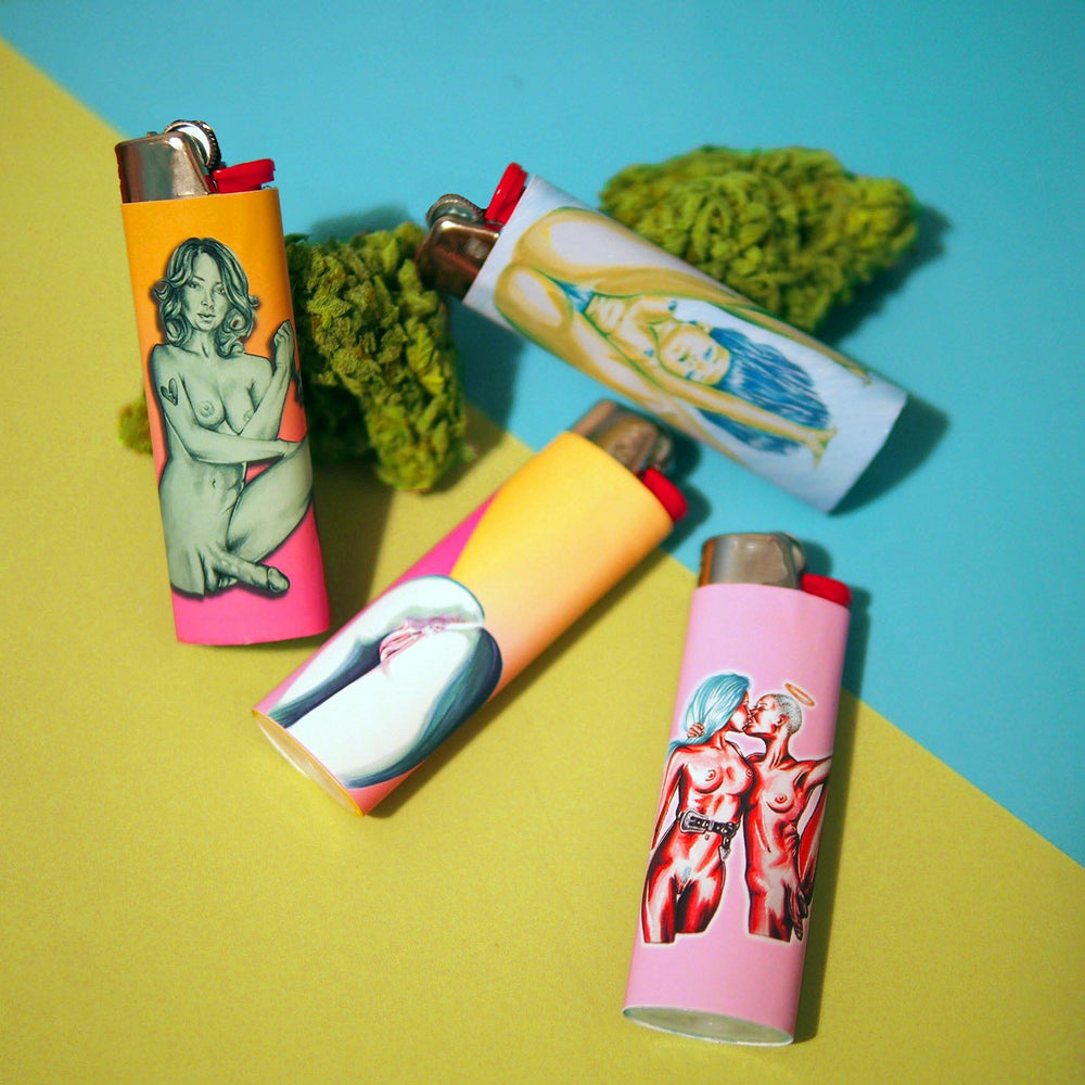 
                
                    Load image into Gallery viewer, Parts of You - Set of 4 Art Lighters
                
            