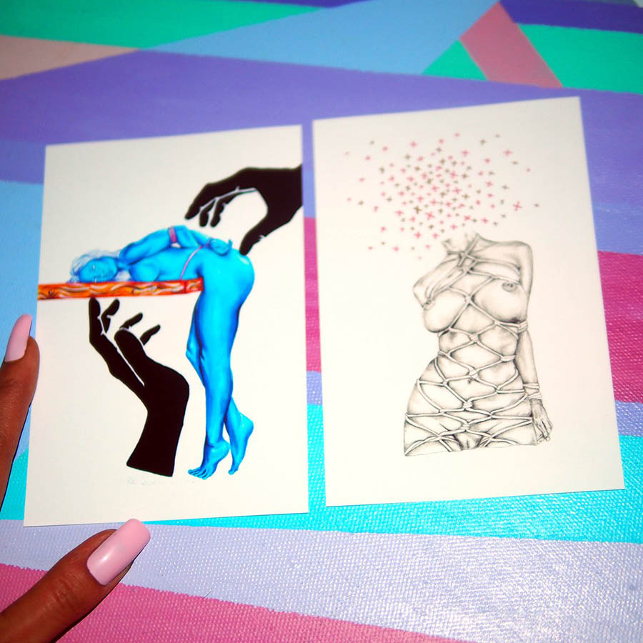 
                
                    Load image into Gallery viewer, Self-Muse - set of 2 sticker prints
                
            
