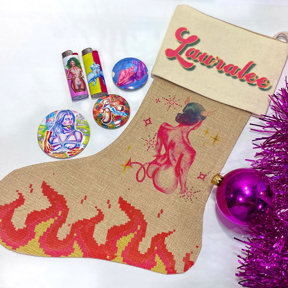 
                
                    Load image into Gallery viewer, Personalized &amp;quot;Name&amp;quot; Holiday Stocking + Stuffers
                
            