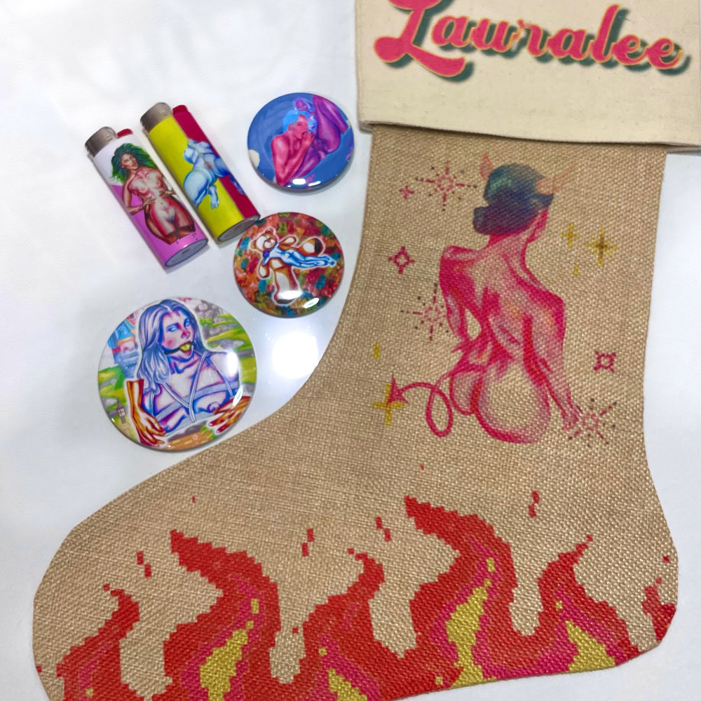 
                
                    Load image into Gallery viewer, Personalized &amp;quot;Name&amp;quot; Holiday Stocking + Stuffers
                
            